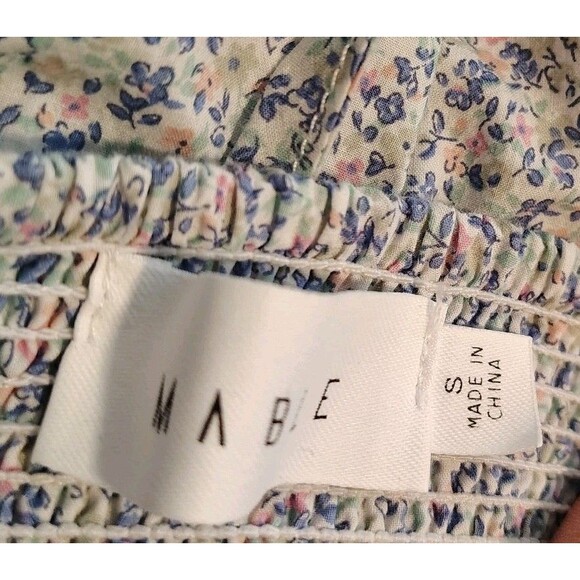 Mable Floral Babydoll Mini Dress Small Puff Sleeve Square Neck Ditsy Print - Picture 6 of 11